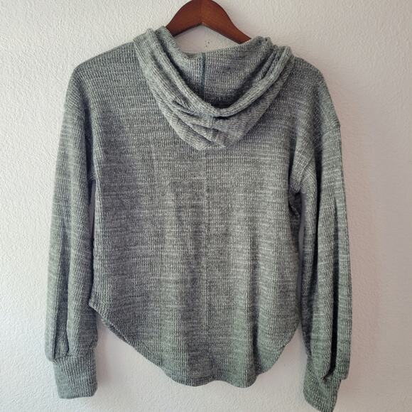 SO Balloon Sleeve Cozy Green Hoodie Size Small NWT Fall Winter - Picture 9 of 9